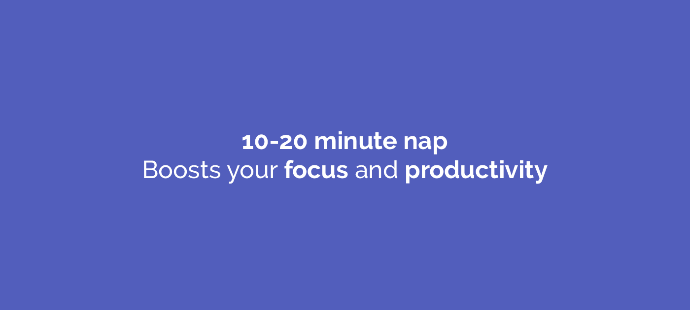 10-20 minute nap